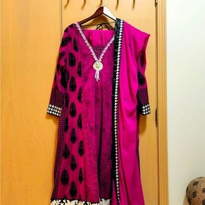 SOLD Pajami suit 3 pc set